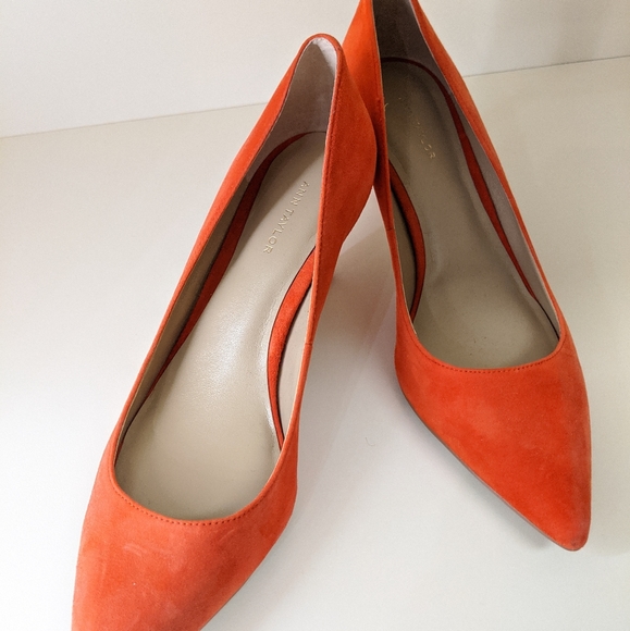 Red Suede Pumps - Picture 2 of 4